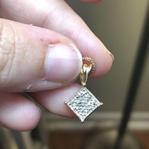 Gold-Fill Diamond Accent Necklace